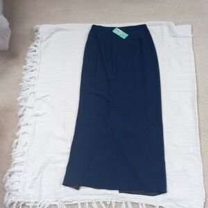 NWT Nordstrom navy skirt quiet luxury